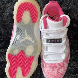 Pink Snakeskin 11s